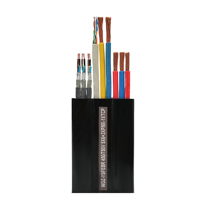 Flate båndkabler for film- og fjernsynsbelysning og scenemaskineri